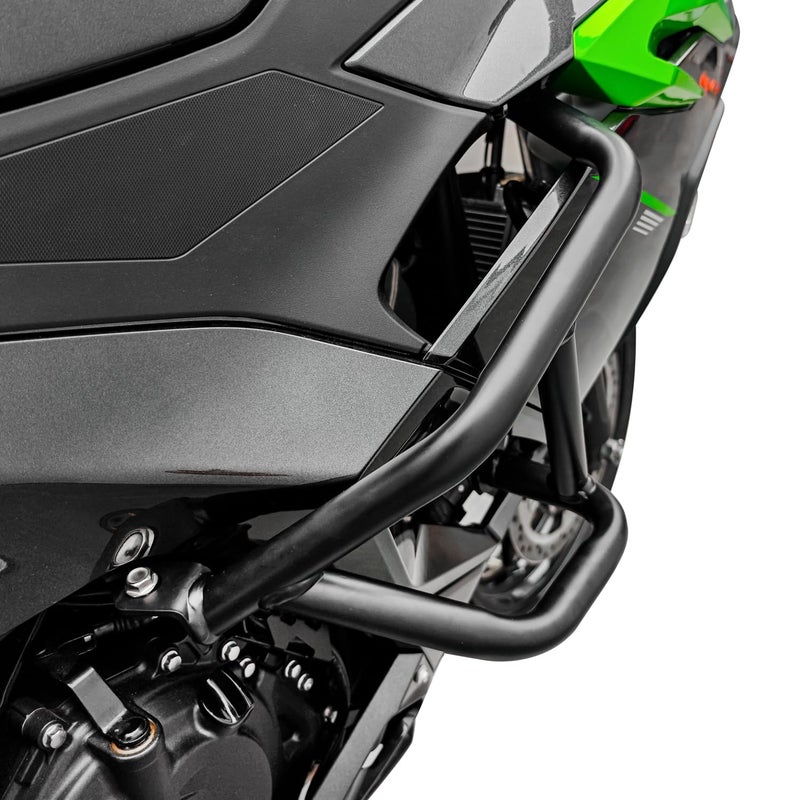Lorababer Motorcycle Engine Guard Highway Crash Bar Fit for Ninja 500 2024-2026 Ninja400 2018-2026 Ninja250 2018-2021 Stunt Cage Bumper Frame Falling Protector - Image 2